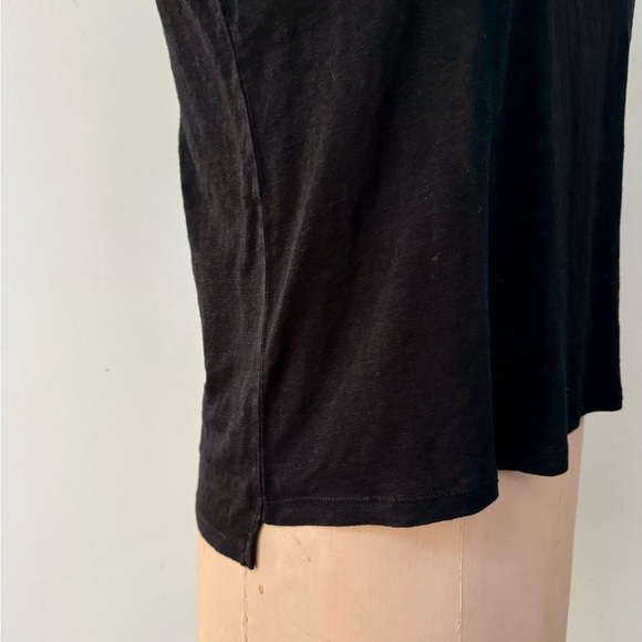 VINCE by graham & spencer black casey boxy linen tee MEDIUM - Picture 6 of 13